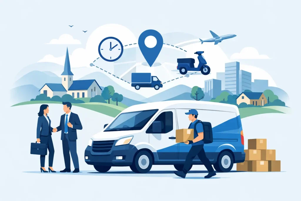 Same Day Courier Hampshire for Business