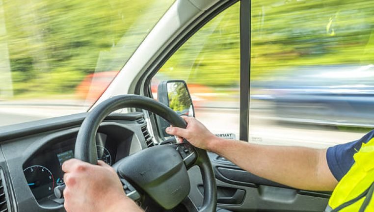 Driver making urgent pathology delivery to royal Berkshire hospital